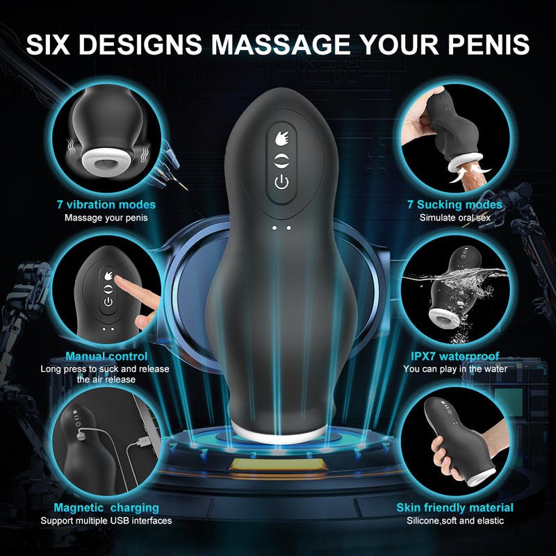 TPE Sex Toy Vibrating Male Penis Training Massage Masturbator - Lovetoys wholesales shop