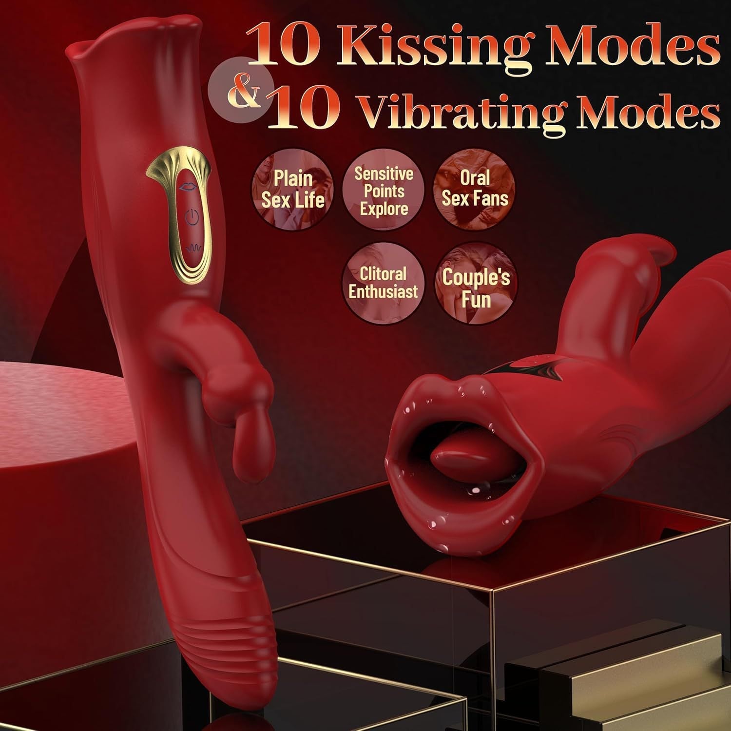 Triple Pleasure Mouth Biting Rabbit Vibrator - Lovetoys wholesales shop