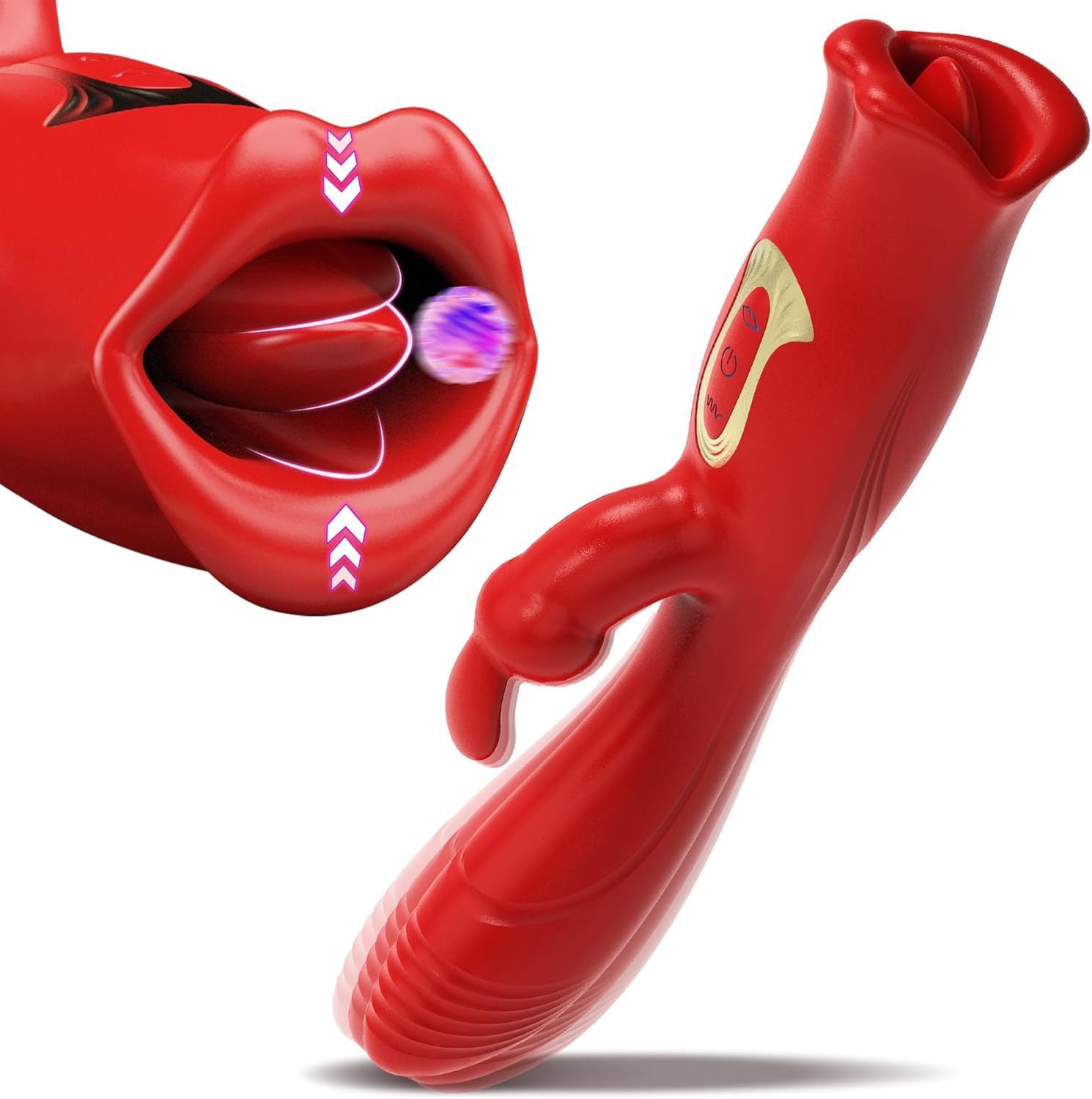 Triple Pleasure Mouth Biting Rabbit Vibrator - Lovetoys wholesales shop