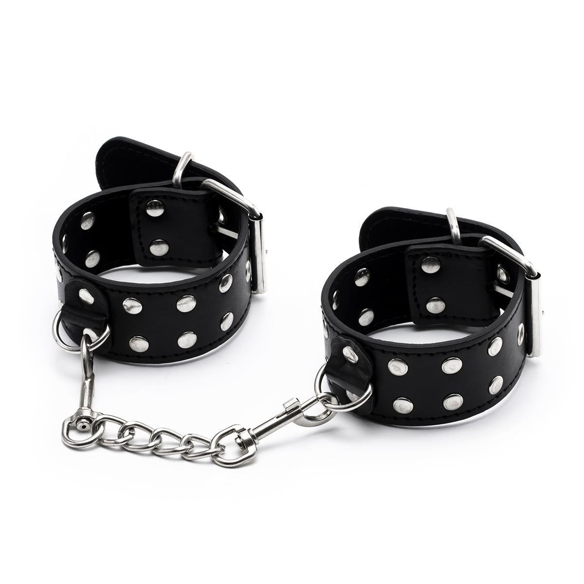 Two Row Nail Buckle Hand Cuffs - Lovetoys wholesales shop