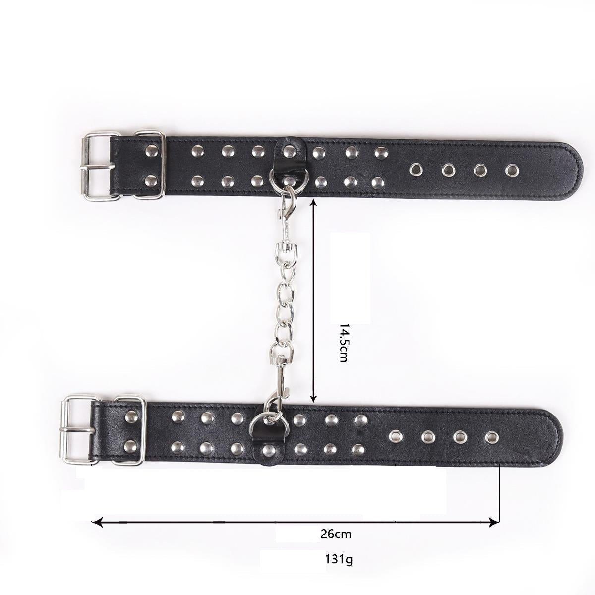 Two Row Nail Buckle Hand Cuffs - Lovetoys wholesales shop