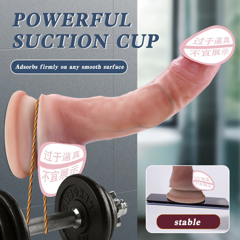Ultra Realistic Dildo with Suction Cup - 6.7 inch - Lovetoys wholesales shop