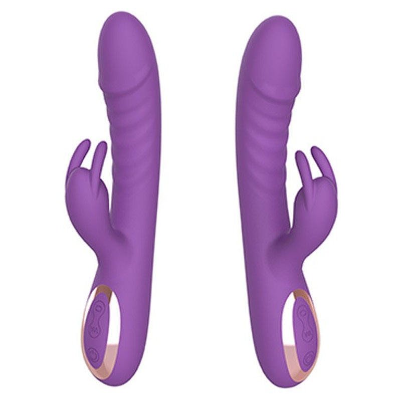 USB Rechargeable 10 Vibration Speed IPX7 Waterproof Women Sex Toys Rabbit Vibrators - Lovetoys wholesales shop