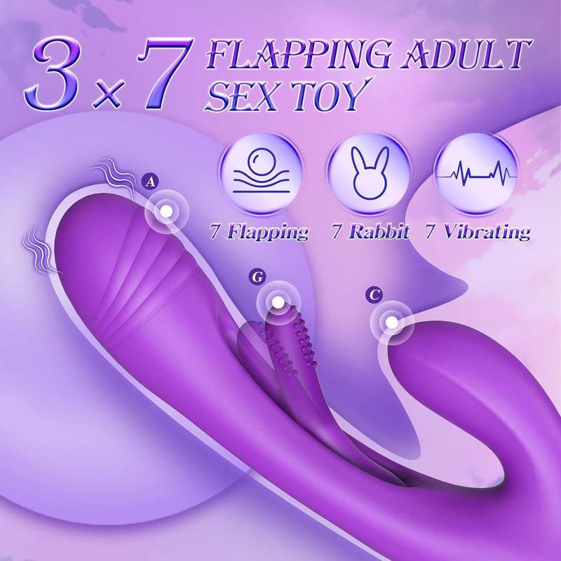 Vagina G - spot Masturbation 3 in 1 Women Sex Toys Rabbit Vibrators - Lovetoys wholesales shop