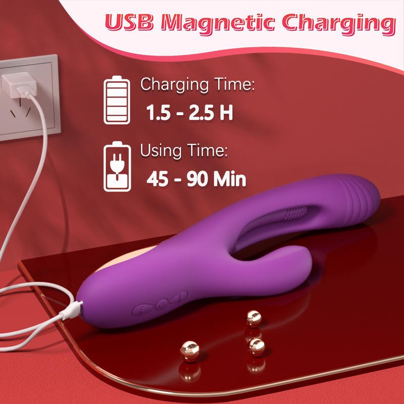 Vagina G - spot Masturbation 3 in 1 Women Sex Toys Rabbit Vibrators - Lovetoys wholesales shop