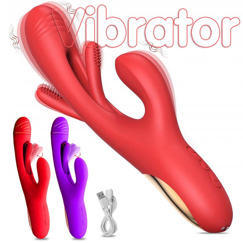 Vagina G - spot Masturbation 3 in 1 Women Sex Toys Rabbit Vibrators - Lovetoys wholesales shop