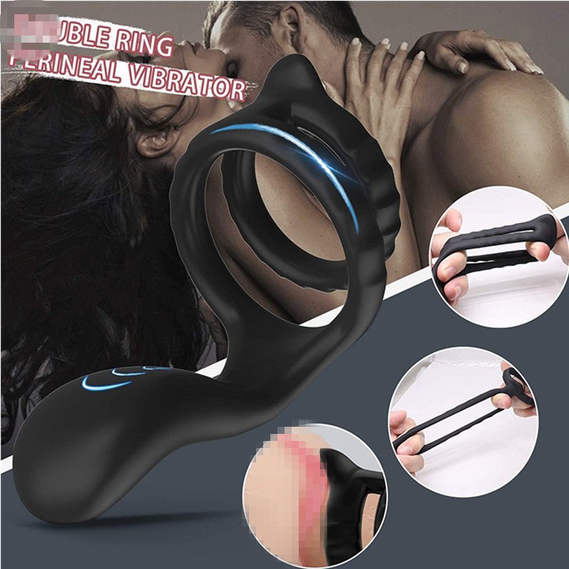 Vibrating Dual Cock Ring - Lovetoys wholesales shop