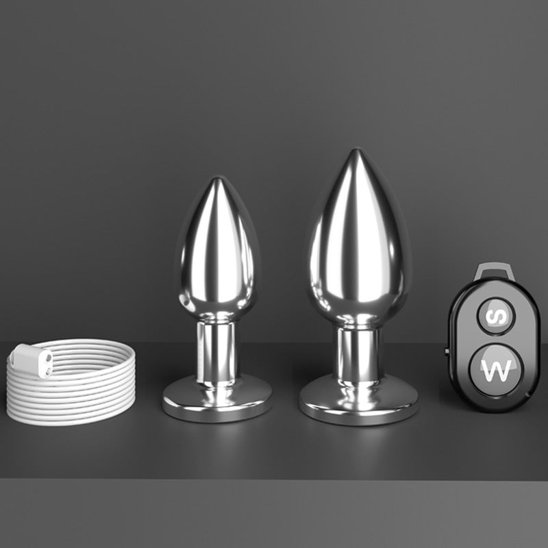 Vibration Stainless Steel Butt Plug - Lovetoys wholesales shop