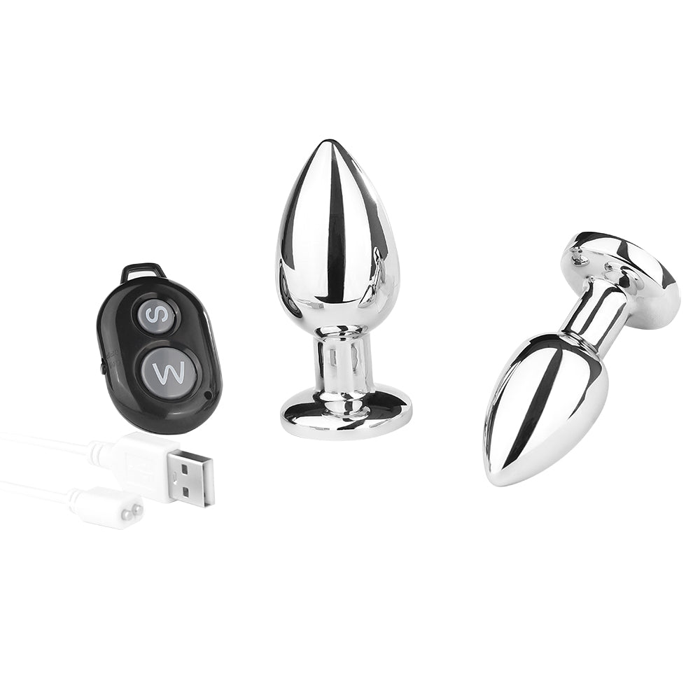 Vibration Stainless Steel Butt Plug - Lovetoys wholesales shop
