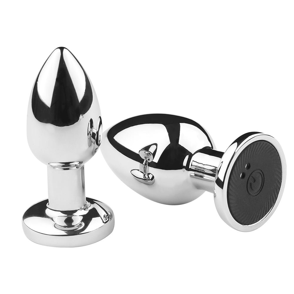 Vibration Stainless Steel Butt Plug - Lovetoys wholesales shop