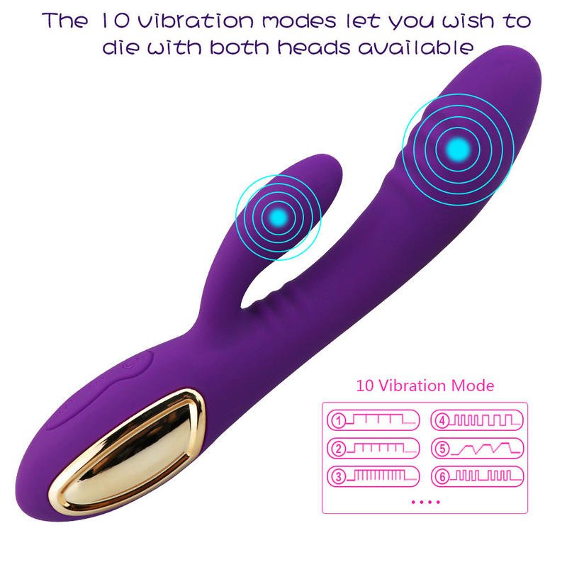 Vibrator Double - head Masturbation G - spot Rabbit Vibrators - Lovetoys wholesales shop