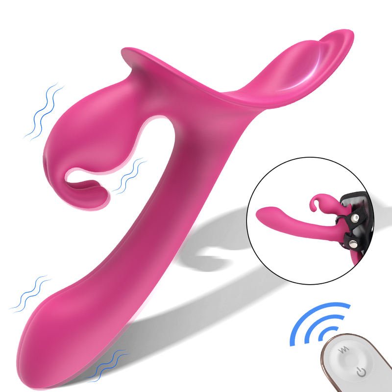 Wearable Lesbian Vibrator Realistic Strap on Vibration Stimulator Soft Silicone Dildo - Lovetoys wholesales shop