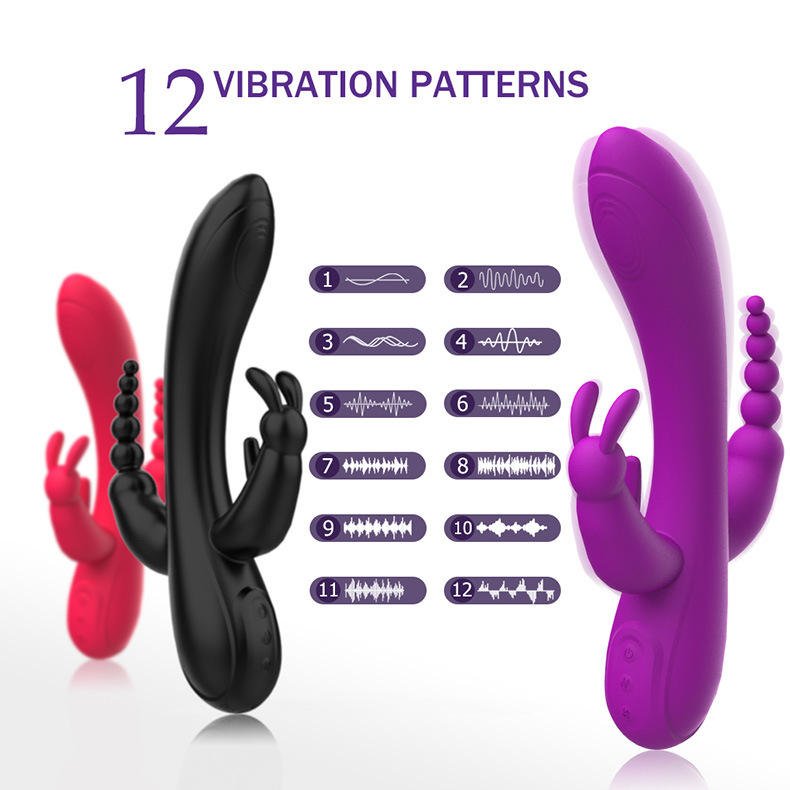 Wholesale 12 Vibration Patterns Handheld G - spot Anal Stimulus Rabbit Vibrators - Lovetoys wholesales shop
