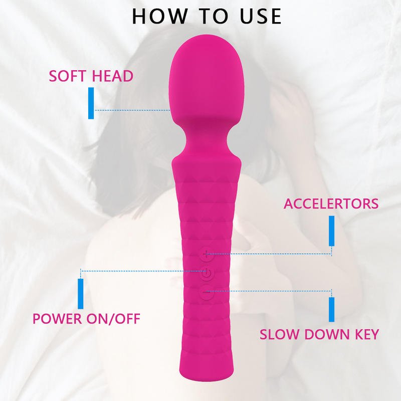Wireless Powerful Masturbation Massage Stick Wand Massager Vibrator - Lovetoys wholesales shop
