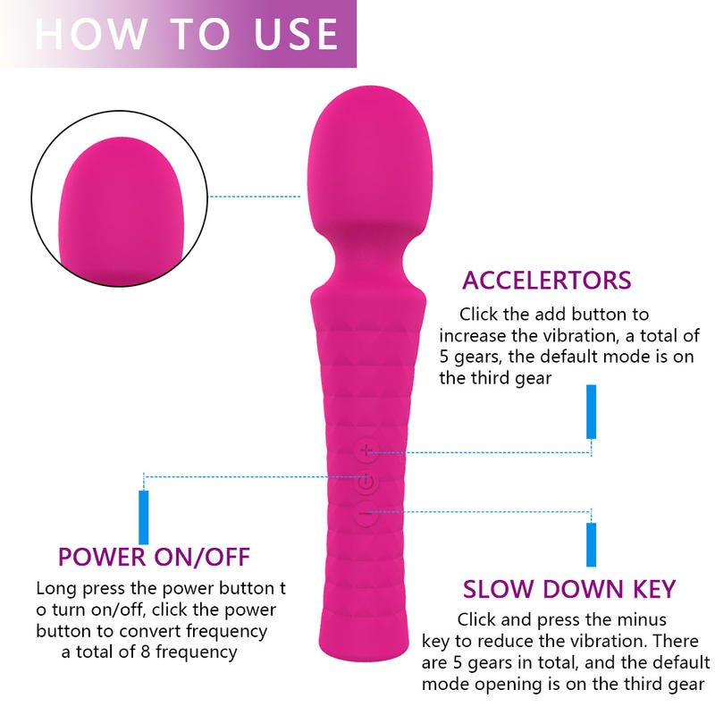 Wireless Powerful Masturbation Massage Stick Wand Massager Vibrator - Lovetoys wholesales shop