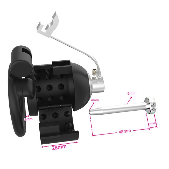 Wolf Tooth Chastity Cage With Penis Plug - Lovetoys wholesales shop