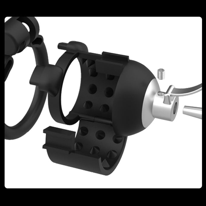 Wolf Tooth Chastity Cage With Penis Plug - Lovetoys wholesales shop