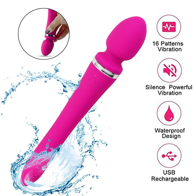 Woman Handheld 10 - frequency Duction Massage Adult Sex Toys Vibrator Wand - Lovetoys wholesales shop