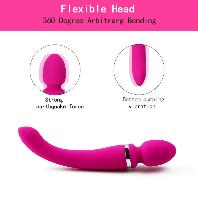 Woman Handheld 10 - frequency Duction Massage Adult Sex Toys Vibrator Wand - Lovetoys wholesales shop