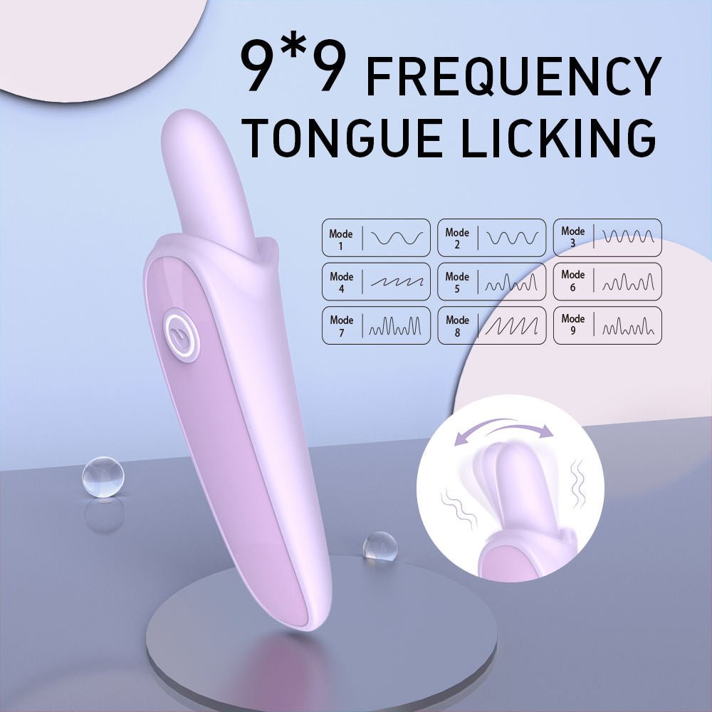 Women Clitoral Stimulator 10 Frequency Vibration and Tongue Licking Sex Toys - Lovetoys wholesales shop