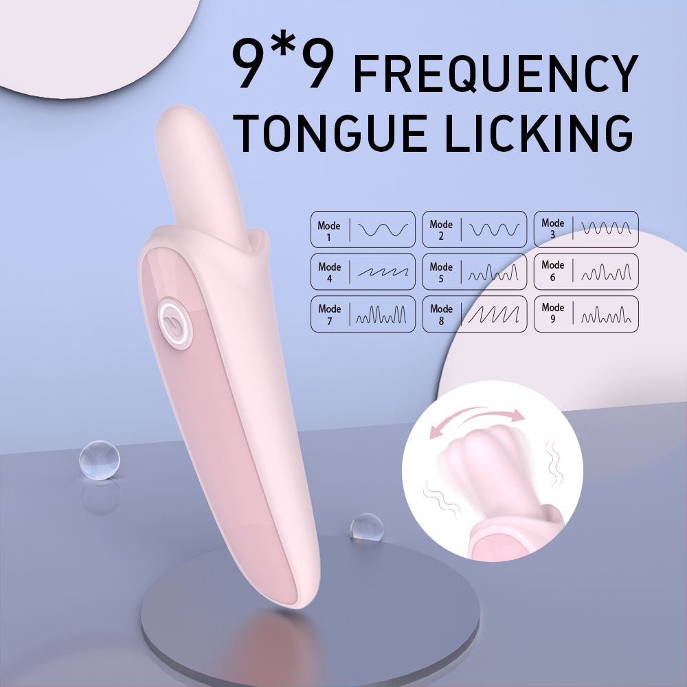 Women Clitoral Stimulator 10 Frequency Vibration and Tongue Licking Sex Toys - Lovetoys wholesales shop
