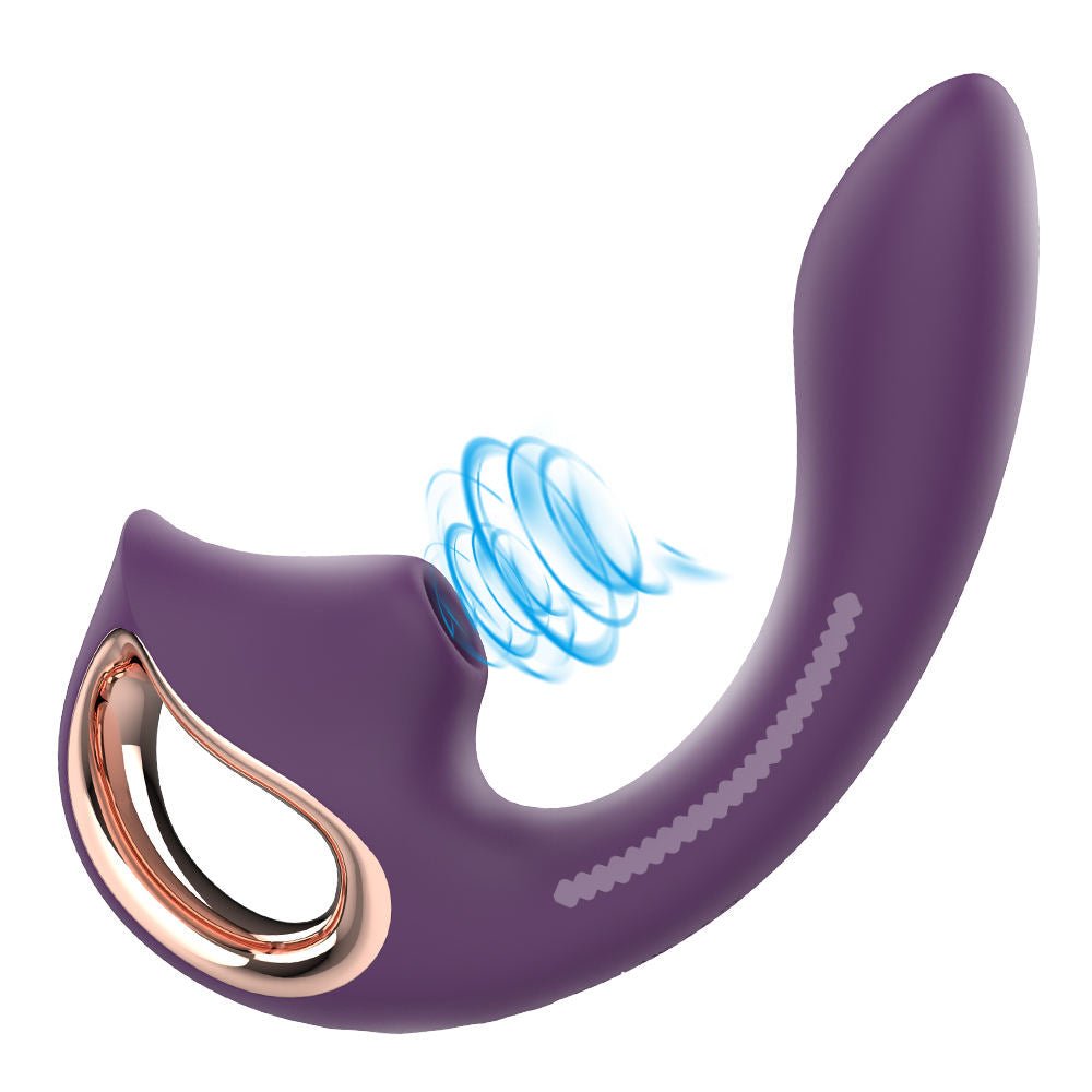 Women Clitoris G - Spot Double Stimulation Vibrator Sucker Handheld Vibrator - Lovetoys wholesales shop