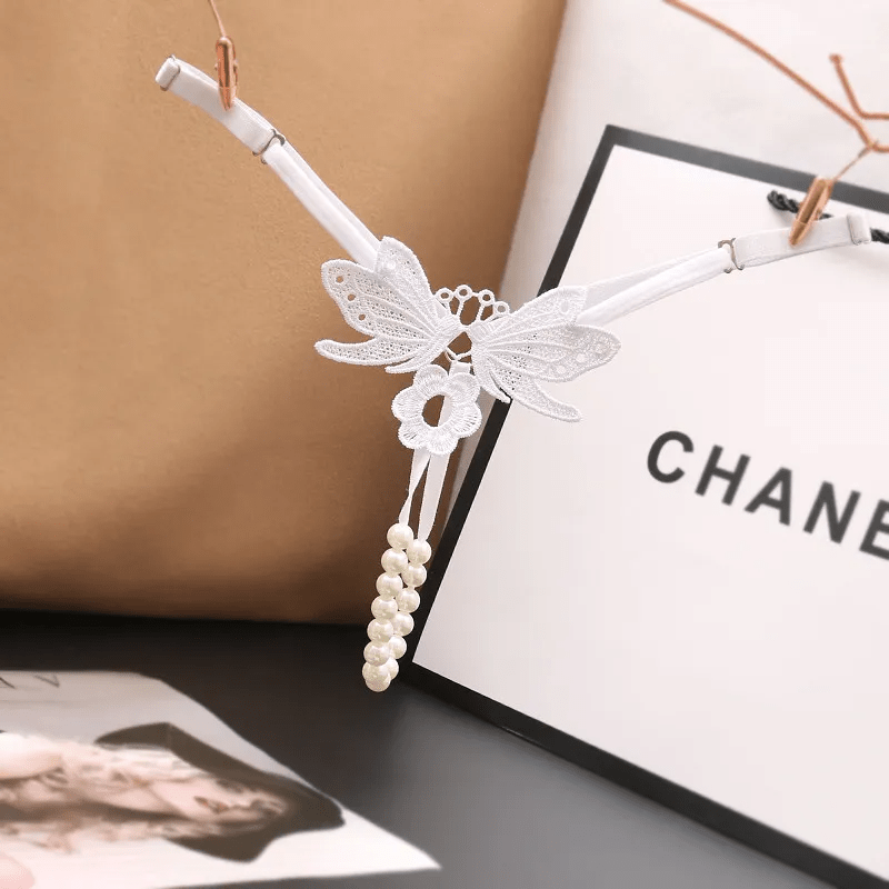 Women Fashion Sexy Hollow Embroidery Sexy Pearl Underwear - Lovetoys wholesales shop