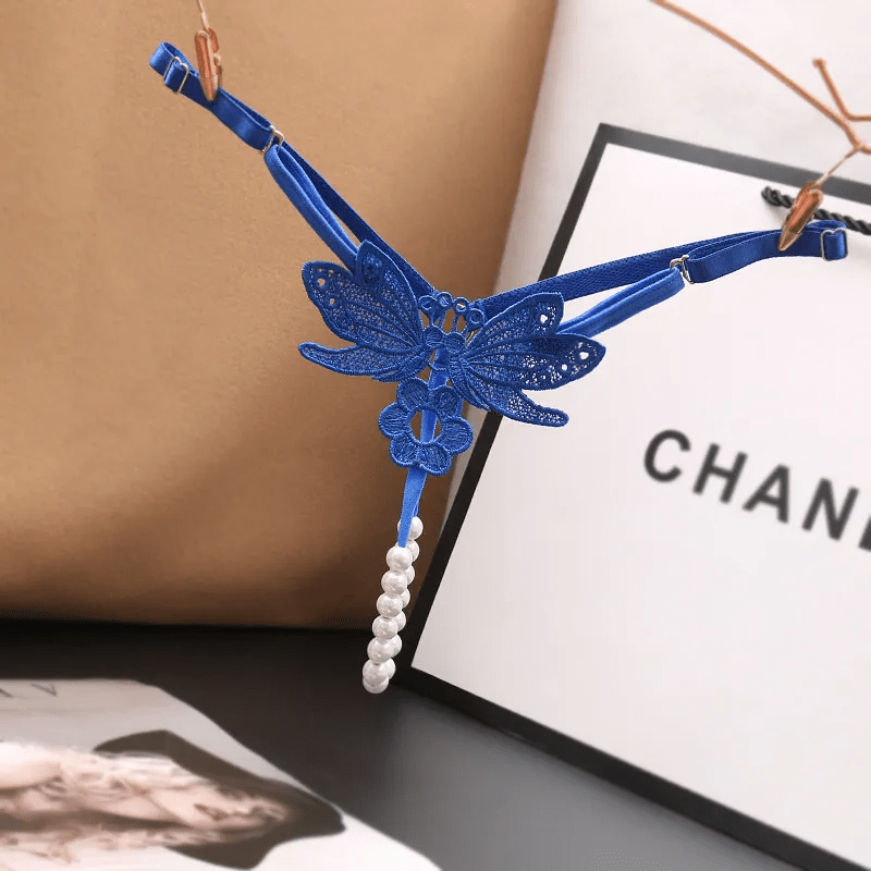 Women Fashion Sexy Hollow Embroidery Sexy Pearl Underwear - Lovetoys wholesales shop