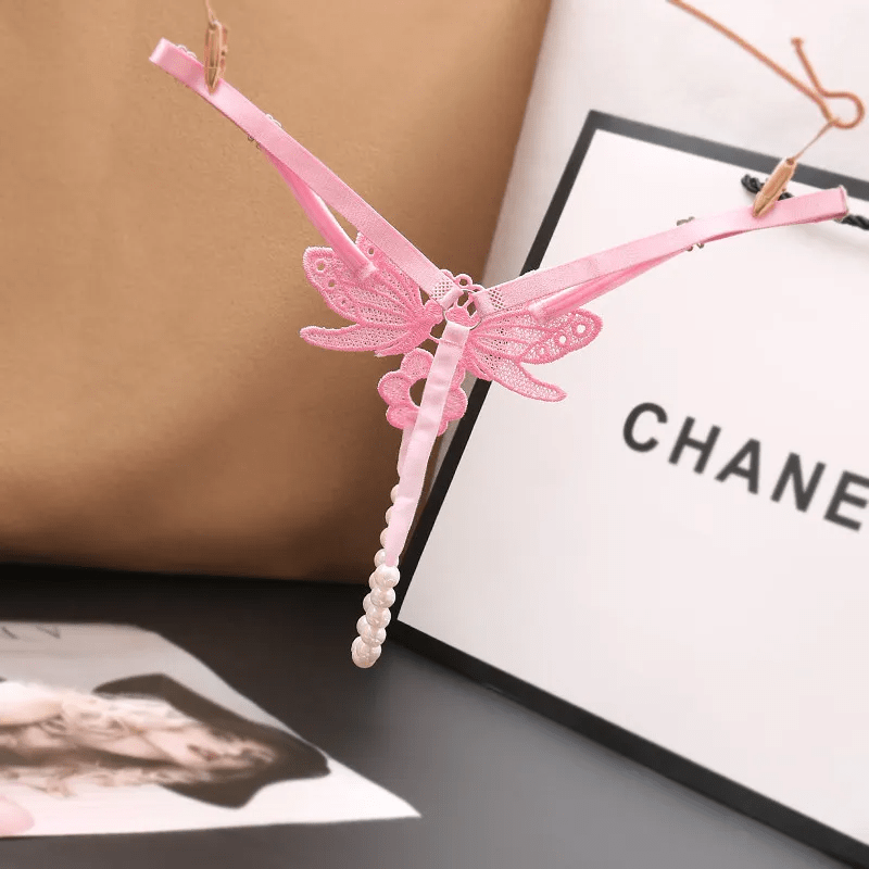 Women Fashion Sexy Hollow Embroidery Sexy Pearl Underwear - Lovetoys wholesales shop