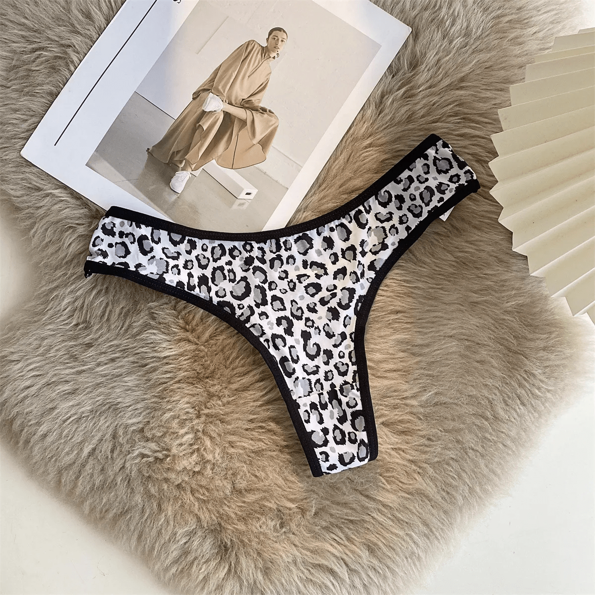 Women Fashion Sexy Hollow Leopard Zebra Print Low Waist Underwear - Lovetoys wholesales shop
