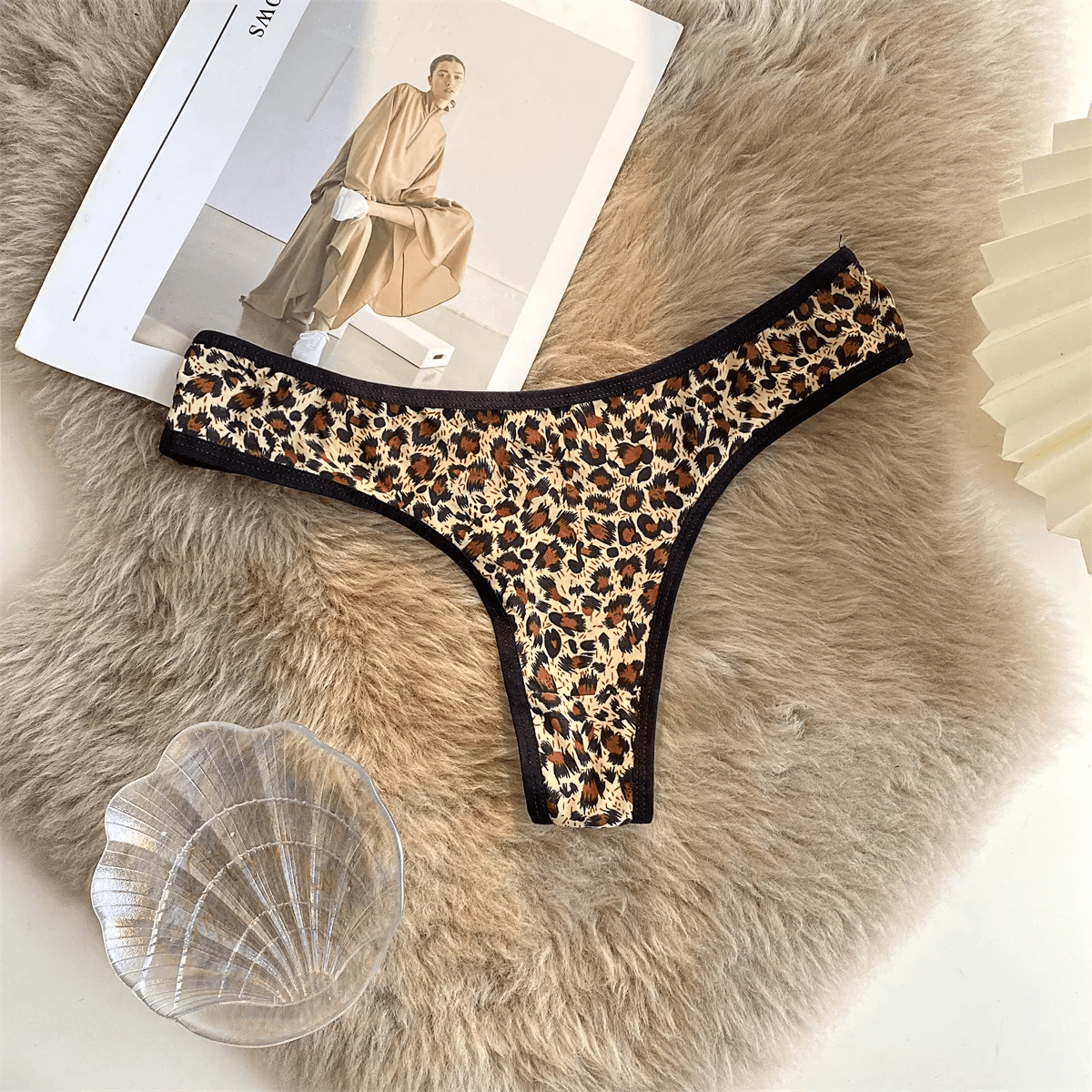 Women Fashion Sexy Hollow Leopard Zebra Print Low Waist Underwear - Lovetoys wholesales shop