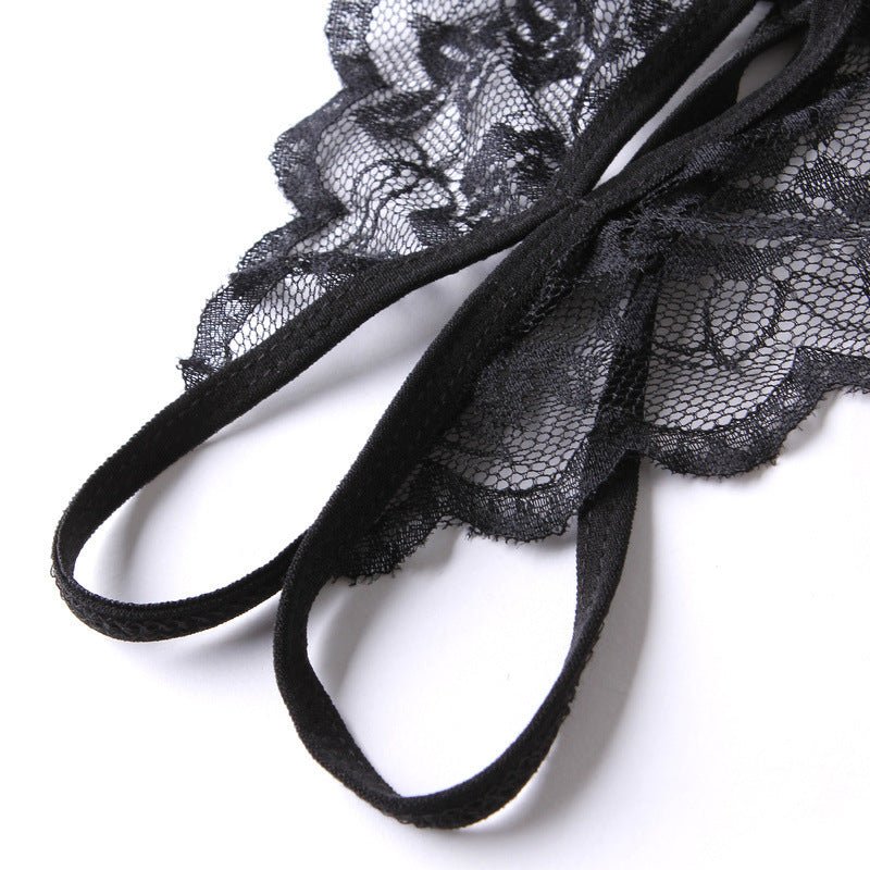 Women Fashion Sexy Lace Bowknot Thong - Lovetoys wholesales shop