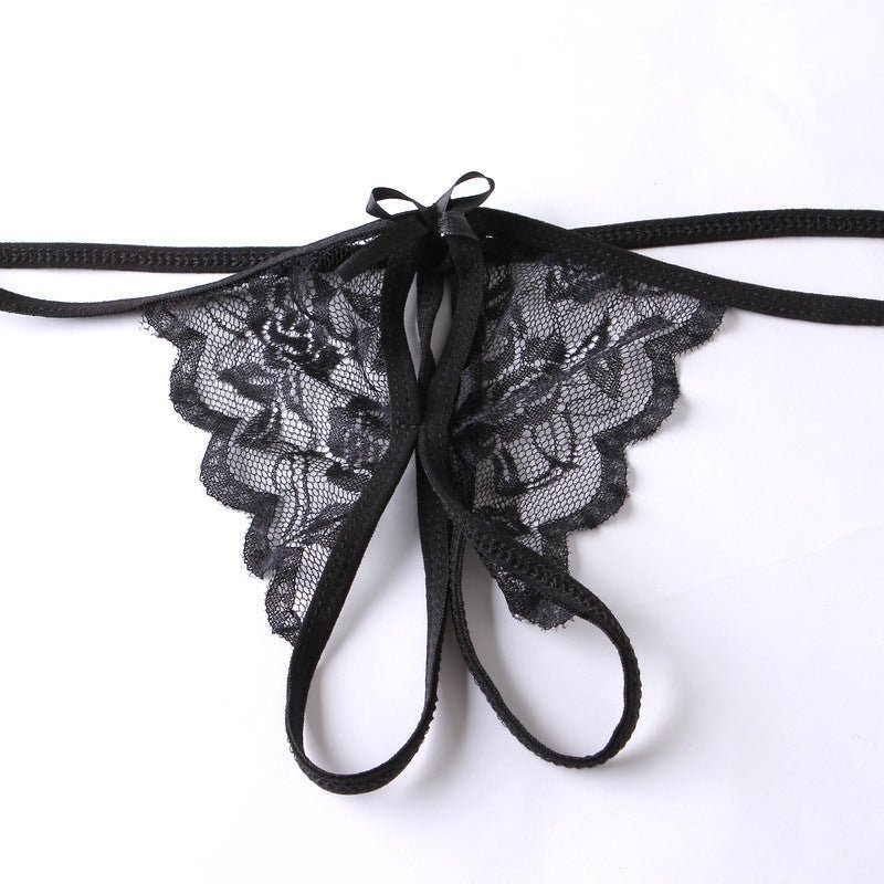 Women Fashion Sexy Lace Bowknot Thong - Lovetoys wholesales shop
