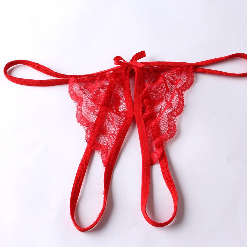Women Fashion Sexy Lace Bowknot Thong - Lovetoys wholesales shop