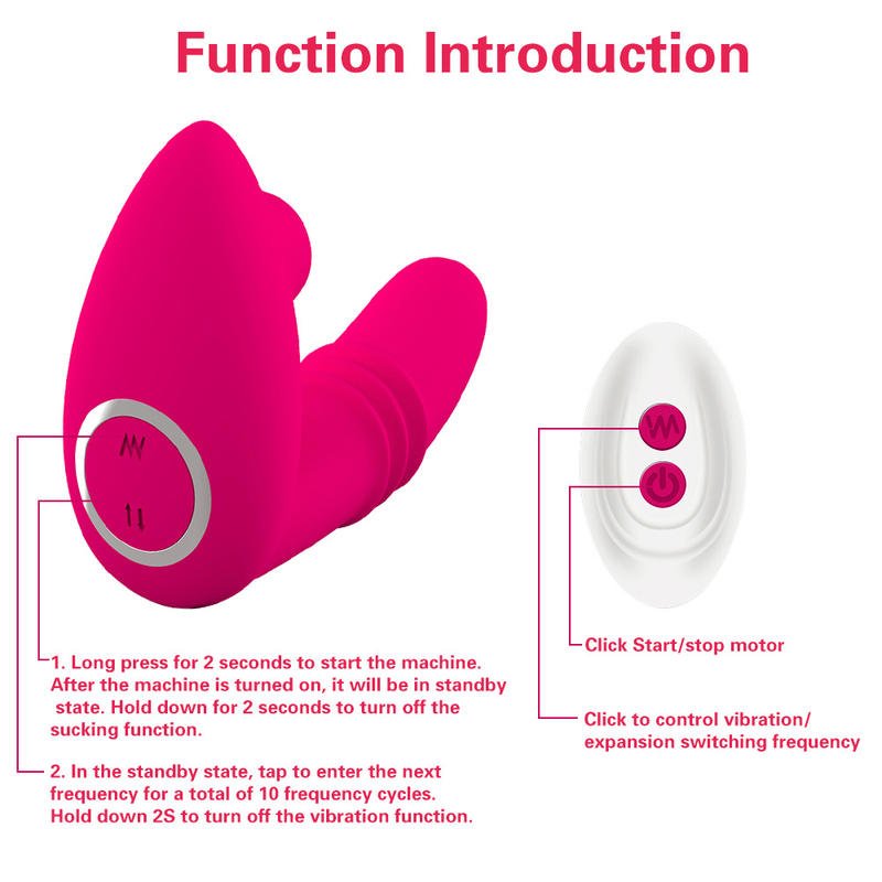 Women Masturbation Clitoris Sucking Thrusting Telescopic Vagina Vibrators - Lovetoys wholesales shop