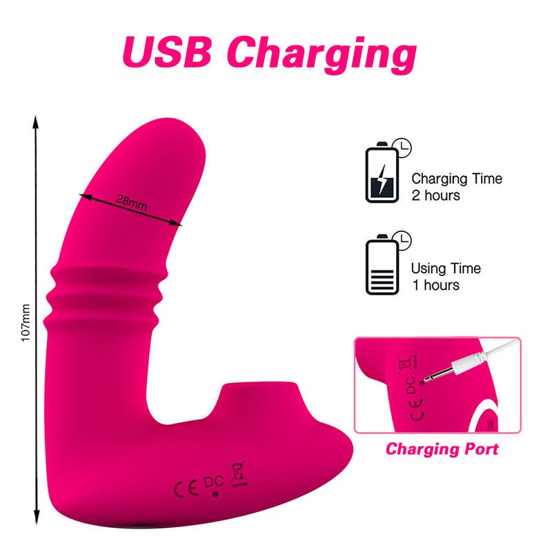 Women Masturbation Clitoris Sucking Thrusting Telescopic Vagina Vibrators - Lovetoys wholesales shop