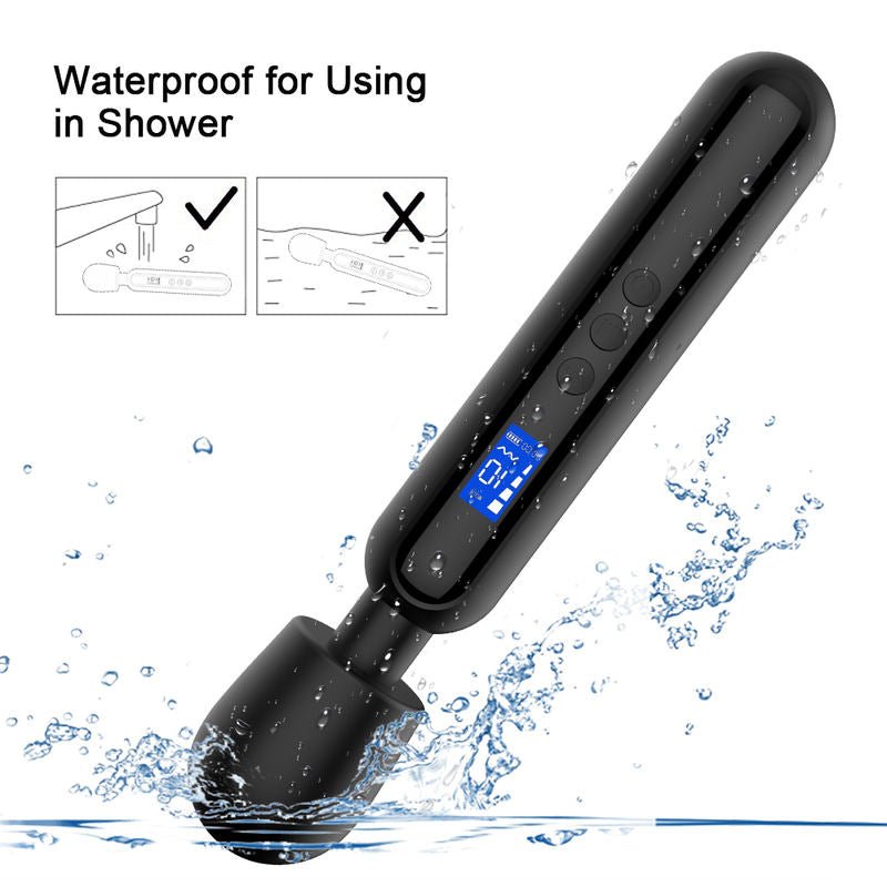 Women Personal Full Body AV Wand Lcd Display Vibrators - Lovetoys wholesales shop