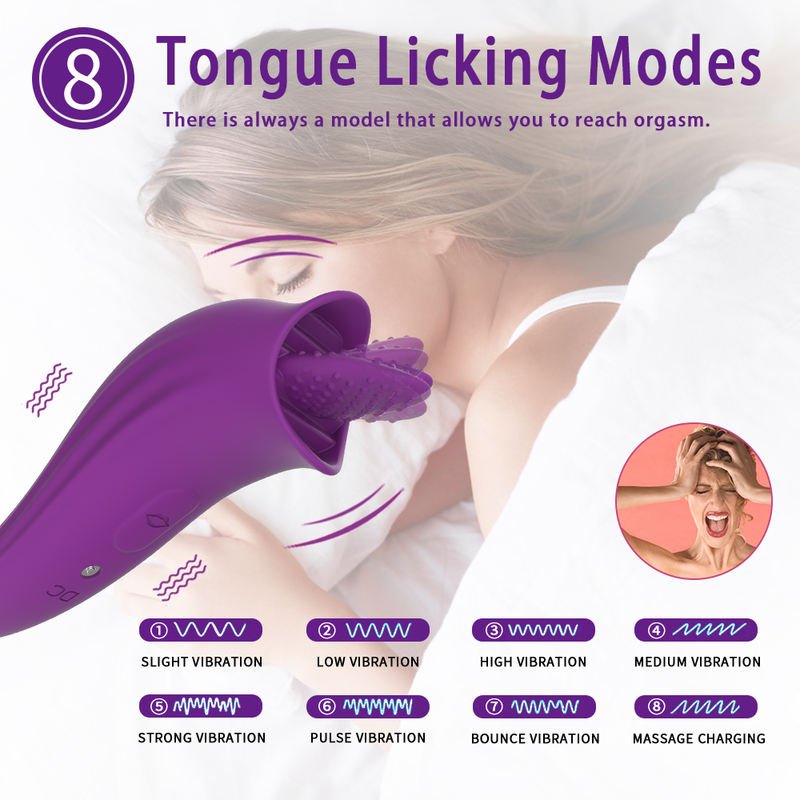 Women Sex Products Clitoral Tongue Licking Masturbation Erotic Vibrator - Lovetoys wholesales shop