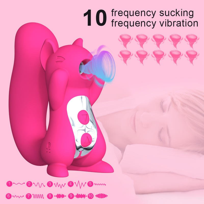 Women Sex Toy Squirrel Suction Vibrator Clitoral Sucking Vibrator - Lovetoys wholesales shop