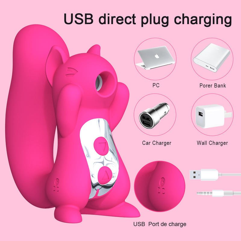Women Sex Toy Squirrel Suction Vibrator Clitoral Sucking Vibrator - Lovetoys wholesales shop
