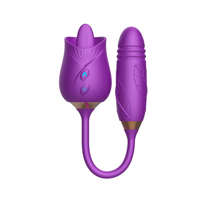 Women Sex Toys 10 Tongue Licking Modes Clitoral Sucker 2 in 1 Vibrator - Lovetoys wholesales shop