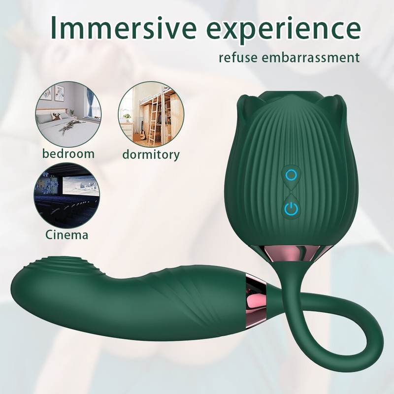 Women Sex Toys 3 in 1 Rose Sex Stimulus Vibrator - Lovetoys wholesales shop