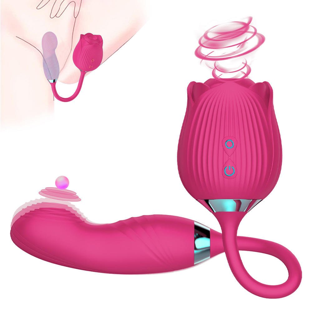 Women Sex Toys 3 in 1 Rose Sex Stimulus Vibrator - Lovetoys wholesales shop