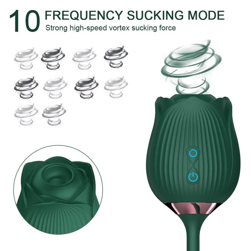 Women Sex Toys 3 in 1 Rose Sex Stimulus Vibrator - Lovetoys wholesales shop