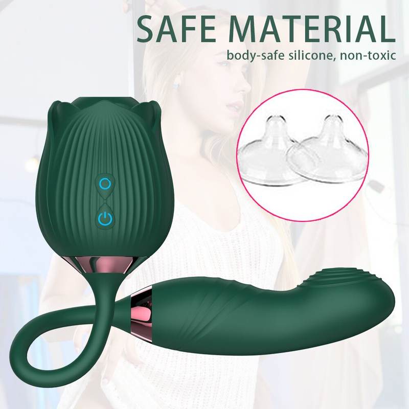 Women Sex Toys 3 in 1 Rose Sex Stimulus Vibrator - Lovetoys wholesales shop