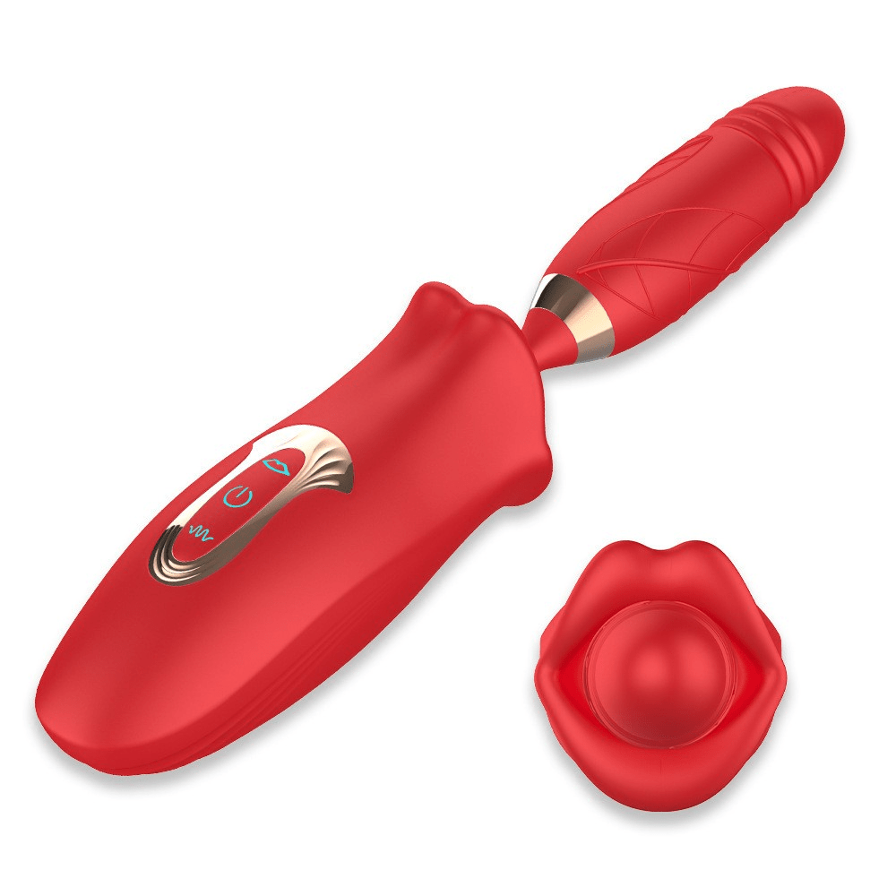 Women Sex Toys Biting thrusting Rose Vibrator - Lovetoys wholesales shop