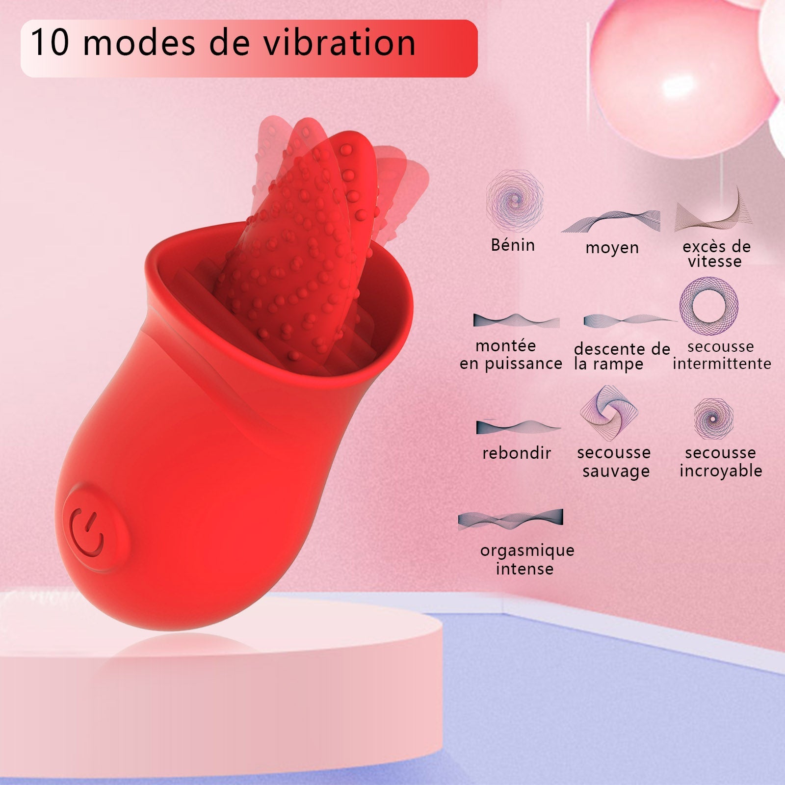 Women Sex Toys Clitoris Suction Vibrator Tongue Licking Nipple Stimulator - Lovetoys wholesales shop