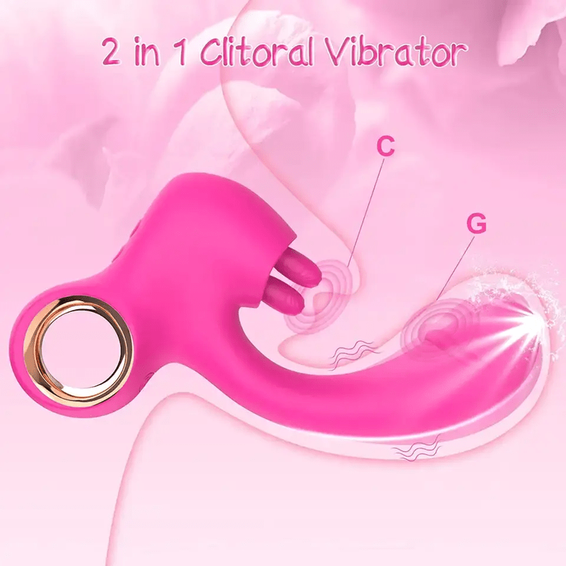 Women Sex Toys Double Tongue Clitoral Vibrator - Lovetoys wholesales shop