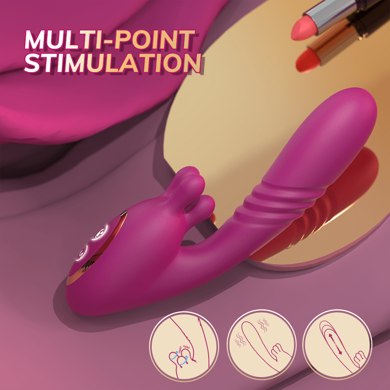 Women Sex Toys G - Spot Stimulation Vibrators Powerful Thrusting Breast Massage - Lovetoys wholesales shop