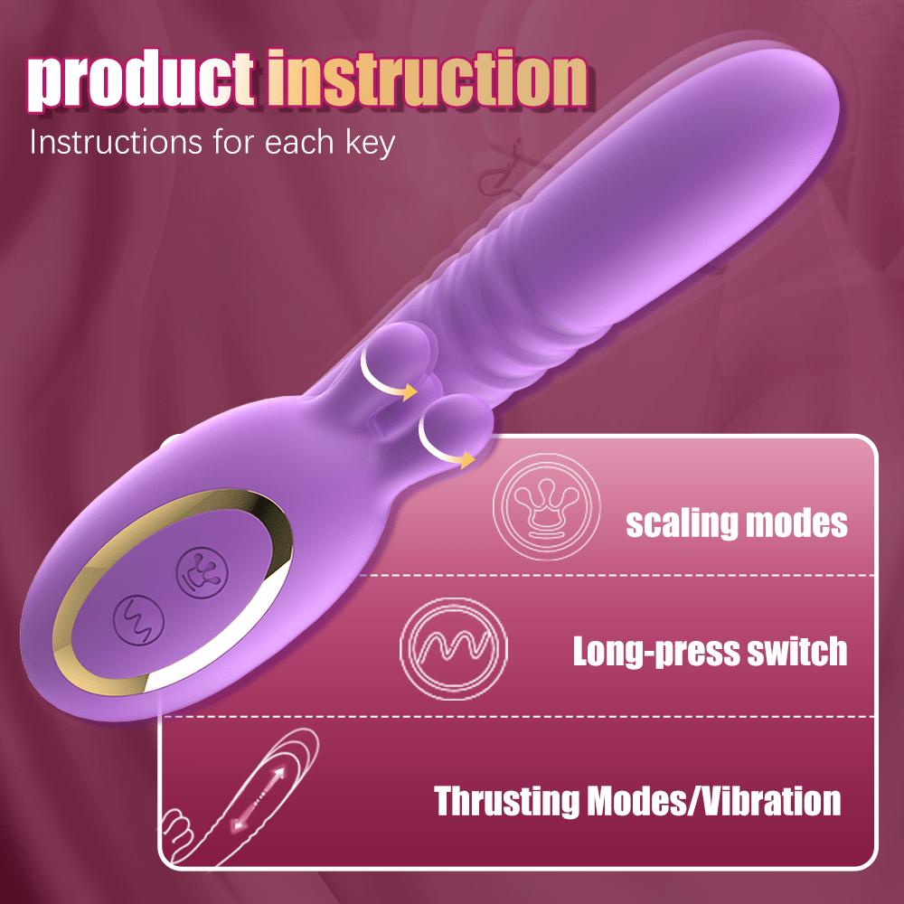 Women Sex Toys G - Spot Stimulation Vibrators Powerful Thrusting Breast Massage - Lovetoys wholesales shop